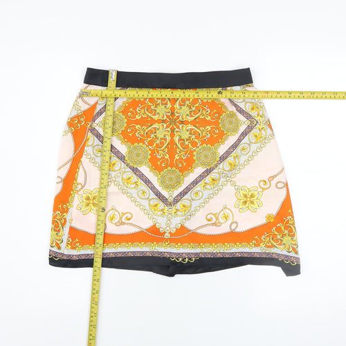 Zara Woman Multicoloured A-Line Satin Skirt S Women’s Retro Style