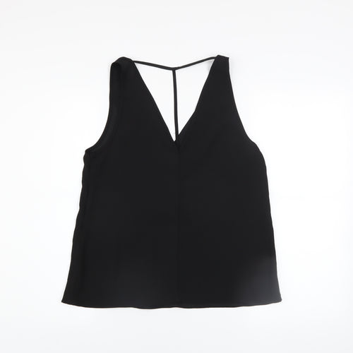 River Island Women’s Black Size 8 V-Neck Camisole Tank Top