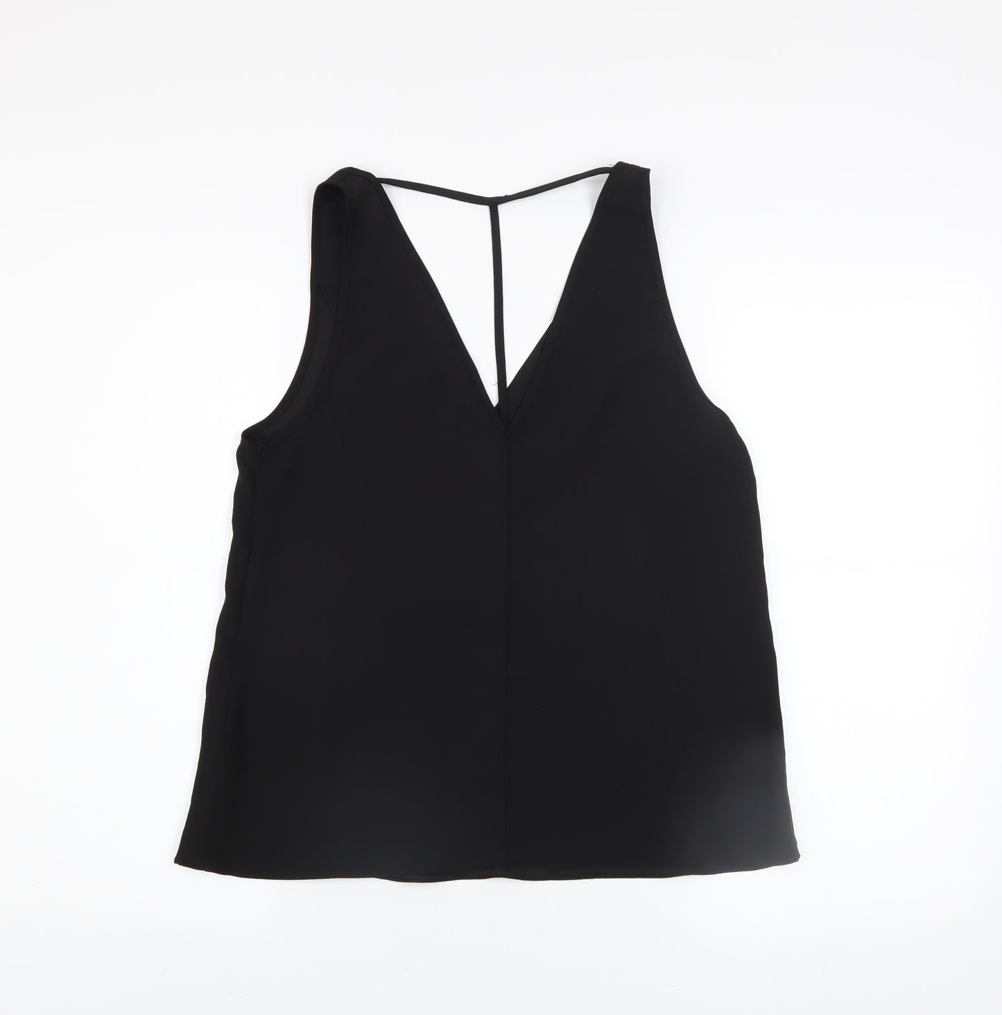 River Island Women’s Black Size 8 V-Neck Camisole Tank Top