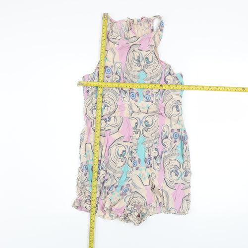 Be Beau Women's Multicoloured High Neck Sleeveless Playsuit Size 14