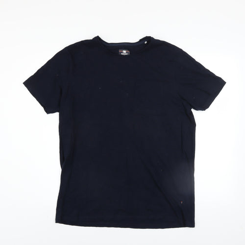 Urban Ranger Men's Blue XL Crew Neck Cotton T-Shirt
