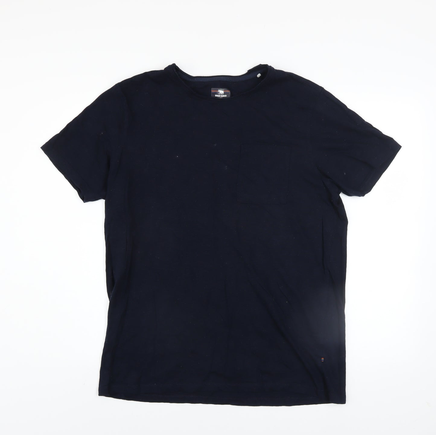 Urban Ranger Men's Blue XL Crew Neck Cotton T-Shirt