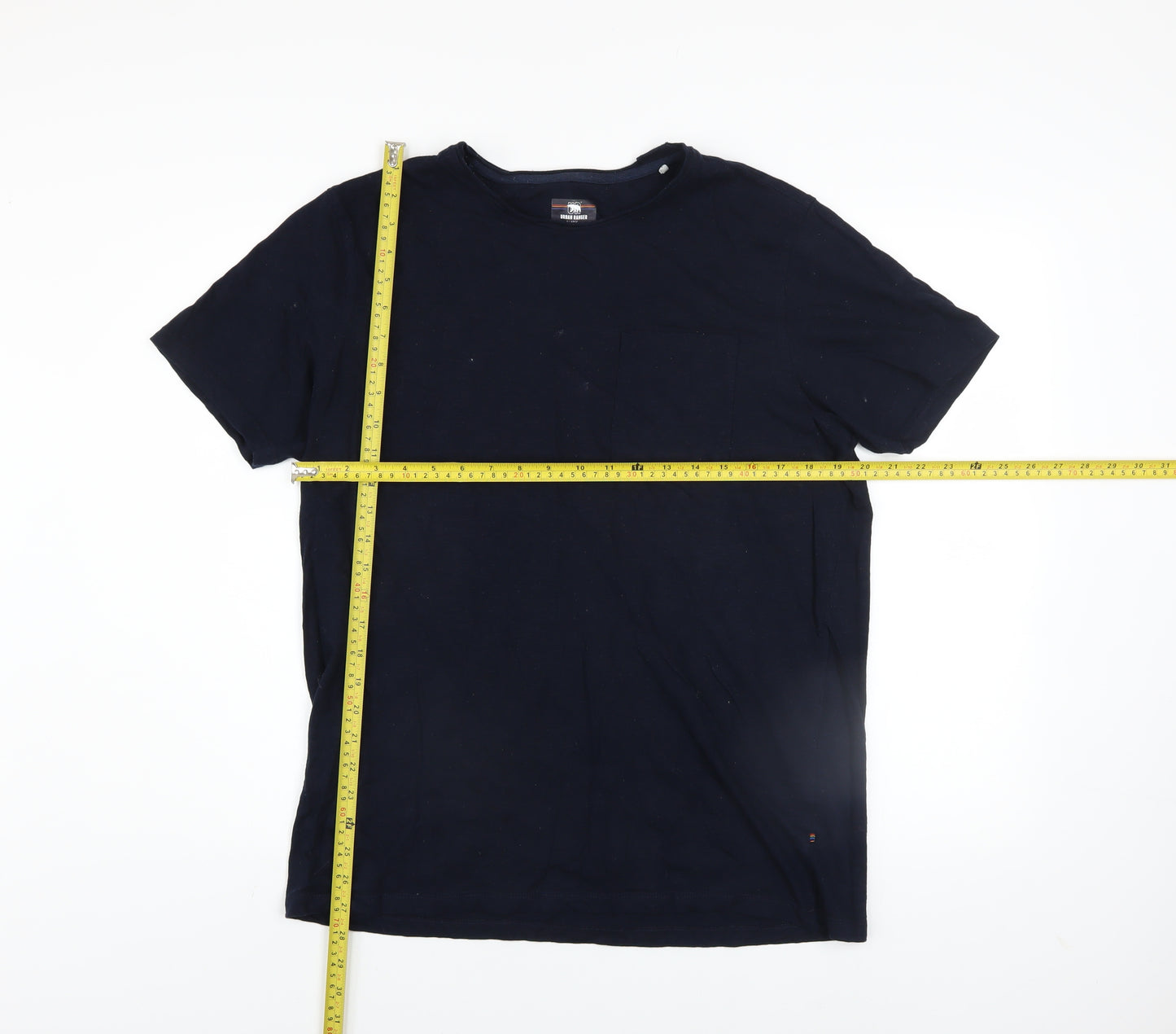 Urban Ranger Men's Blue XL Crew Neck Cotton T-Shirt