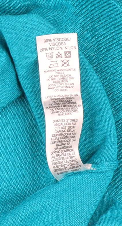 St. Bernard Women’s Blue 2XL Pullover Knit Short Sleeve Jumper