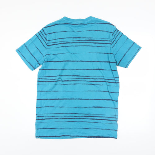 Aéropostale Men's Blue Striped NYC Logo T-Shirt Size S