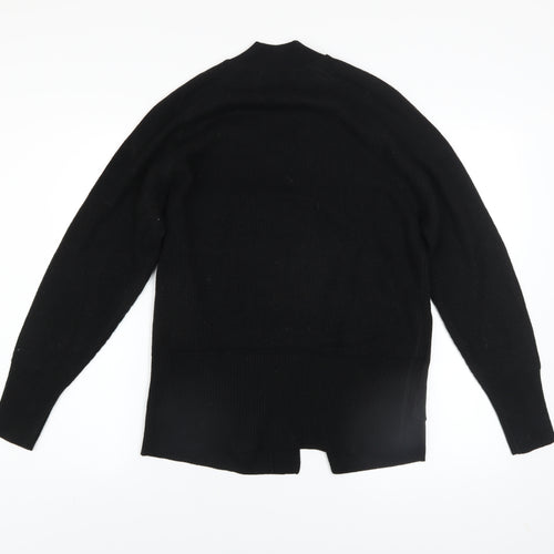 Next Women Black XS Knit Open Front Long Sleeve Cardigan