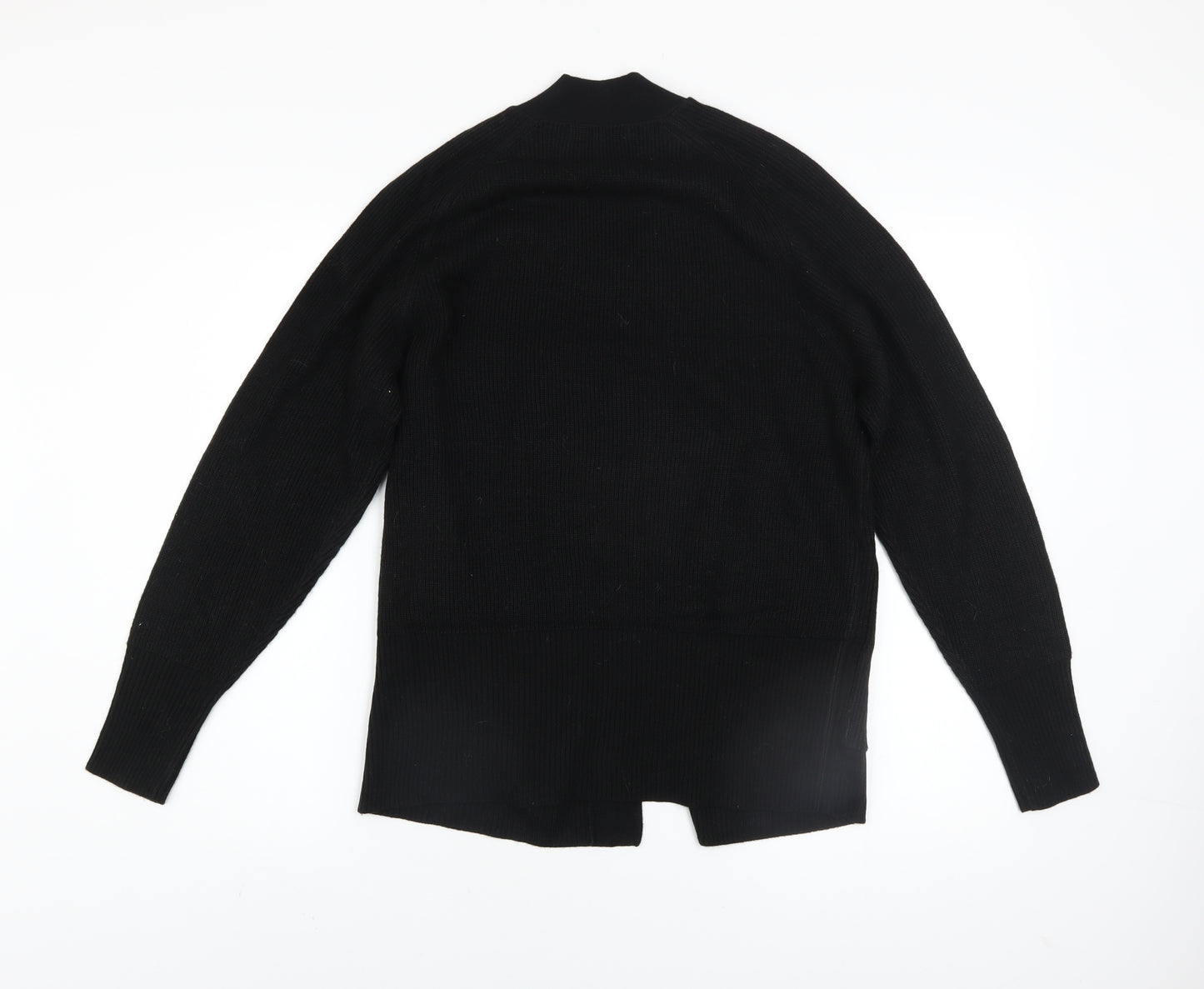 Next Women Black XS Knit Open Front Long Sleeve Cardigan