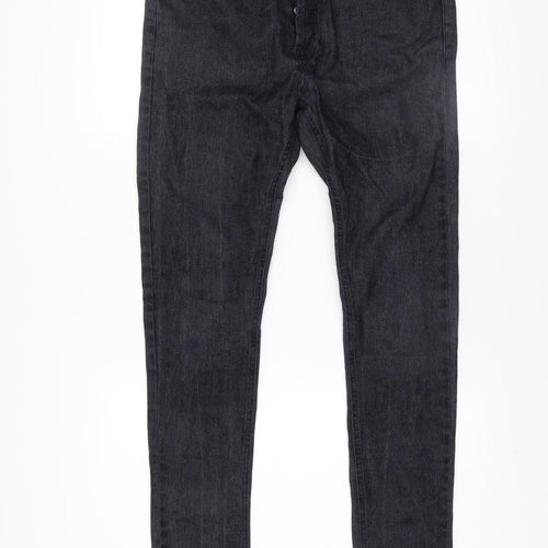 boohooMAN Men's Blue Skinny Fit Denim Jeans Size 34 Slim Fit