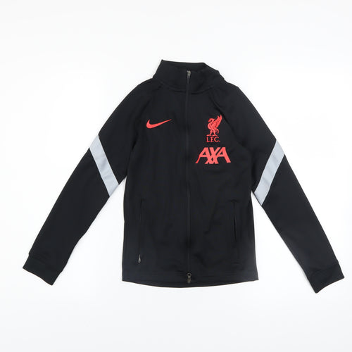 Nike Boys Black Liverpool LFC Dri-FIT Track Jacket Size S 128-137cm