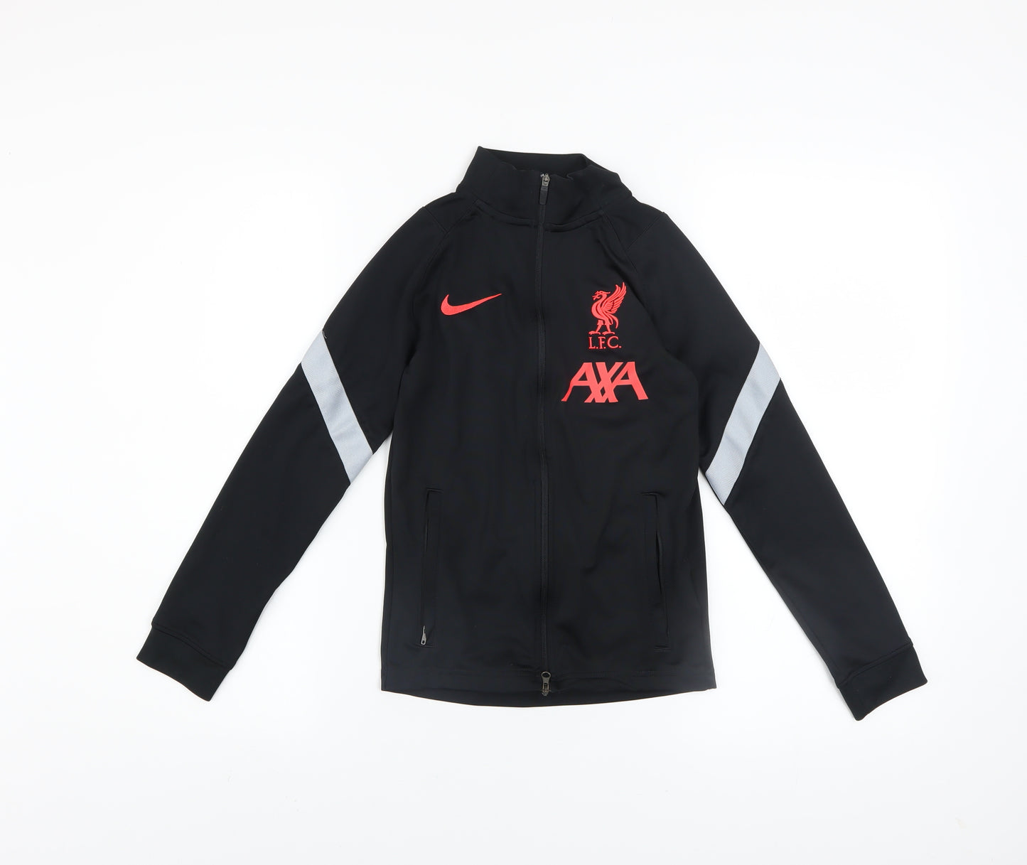 Nike Boys Black Liverpool LFC Dri-FIT Track Jacket Size S 128-137cm