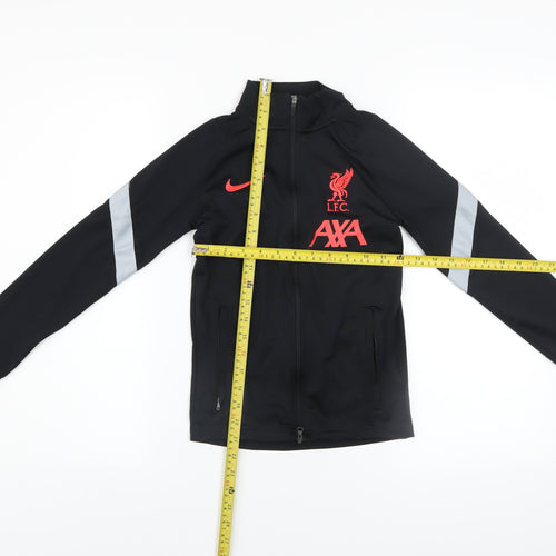 Nike Boys Black Liverpool LFC Dri-FIT Track Jacket Size S 128-137cm
