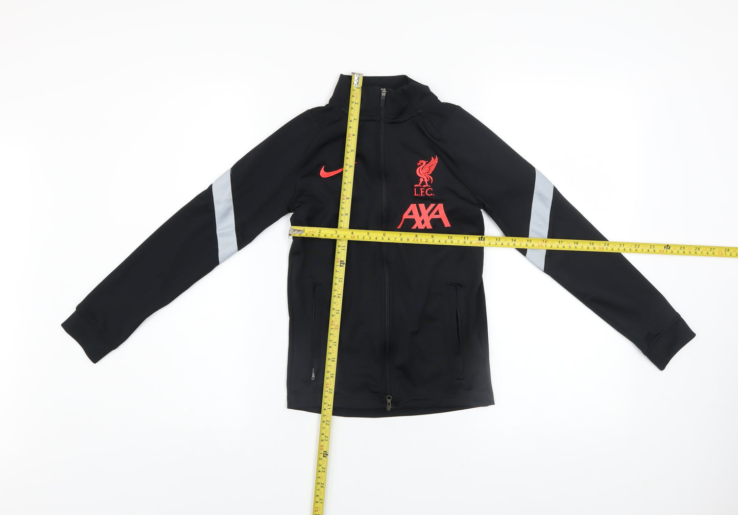 Nike Boys Black Liverpool LFC Dri-FIT Track Jacket Size S 128-137cm
