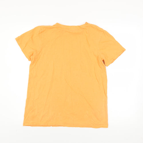 Primark Boys Orange Tiger Graphic Cotton T-Shirt 13-14 Years