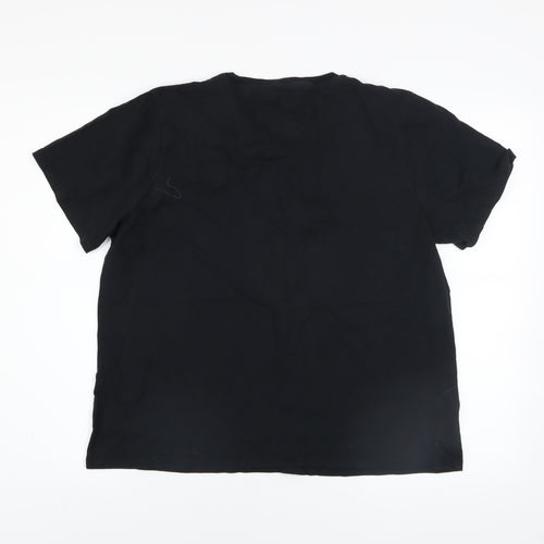 DKNY Men’s Black XL Crew Neck Cotton T-Shirt