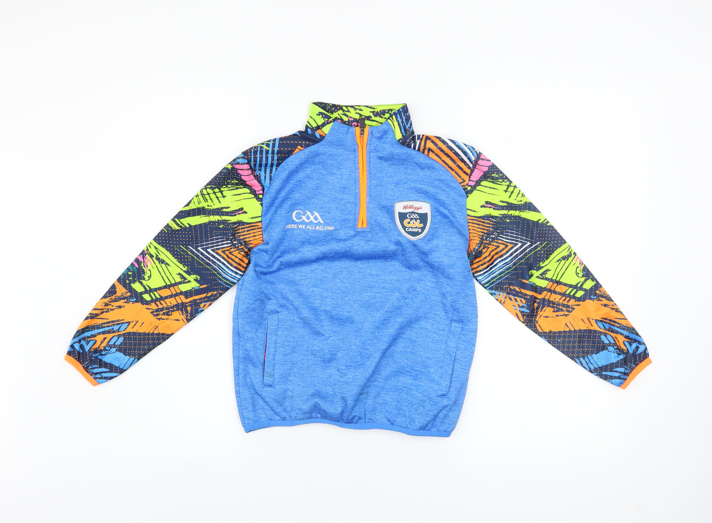 Azzurri Boys Blue 2 Years 1/4 Zip Sports Sweatshirt GAA Cool Camps