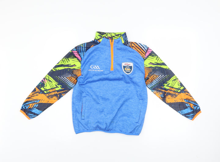 Azzurri Boys Blue 2 Years 1/4 Zip Sports Sweatshirt GAA Cool Camps