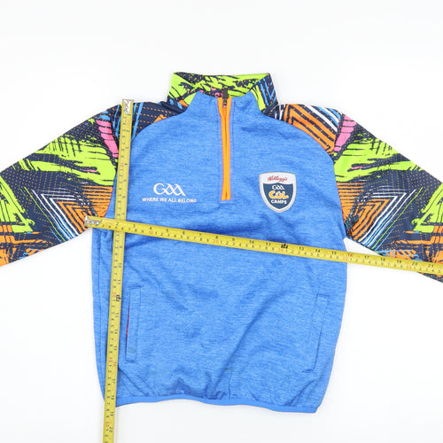 Azzurri Boys Blue 2 Years 1/4 Zip Sports Sweatshirt GAA Cool Camps