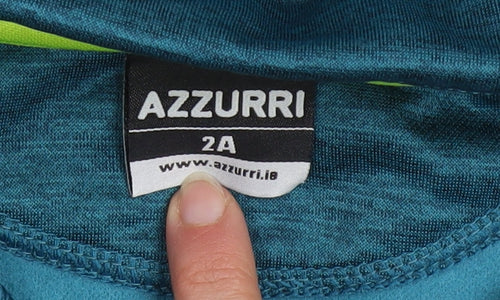 Azzurri Boys Blue Graphic 1/4 Zip Pullover Sweatshirt 2 Years