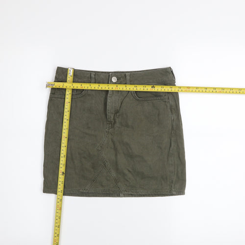 New Look Teens Green Denim Short Skirt Age 11 Cotton Casual