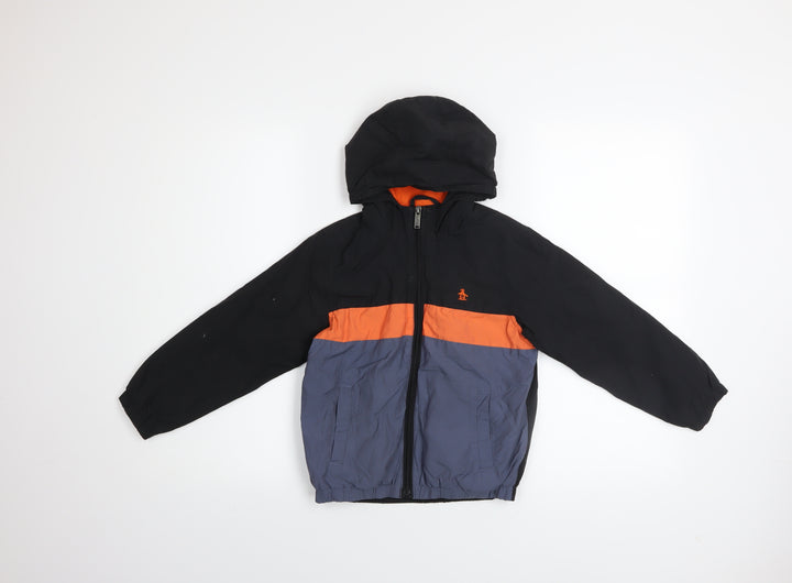 Penguin Boys Multicoloured 6-7 Years Hooded Puffer Jacket