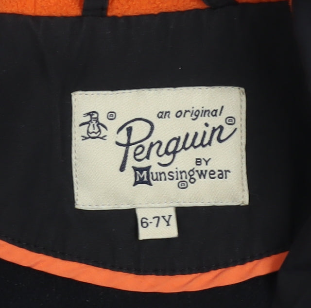 Penguin Boys Multicoloured 6-7 Years Hooded Puffer Jacket