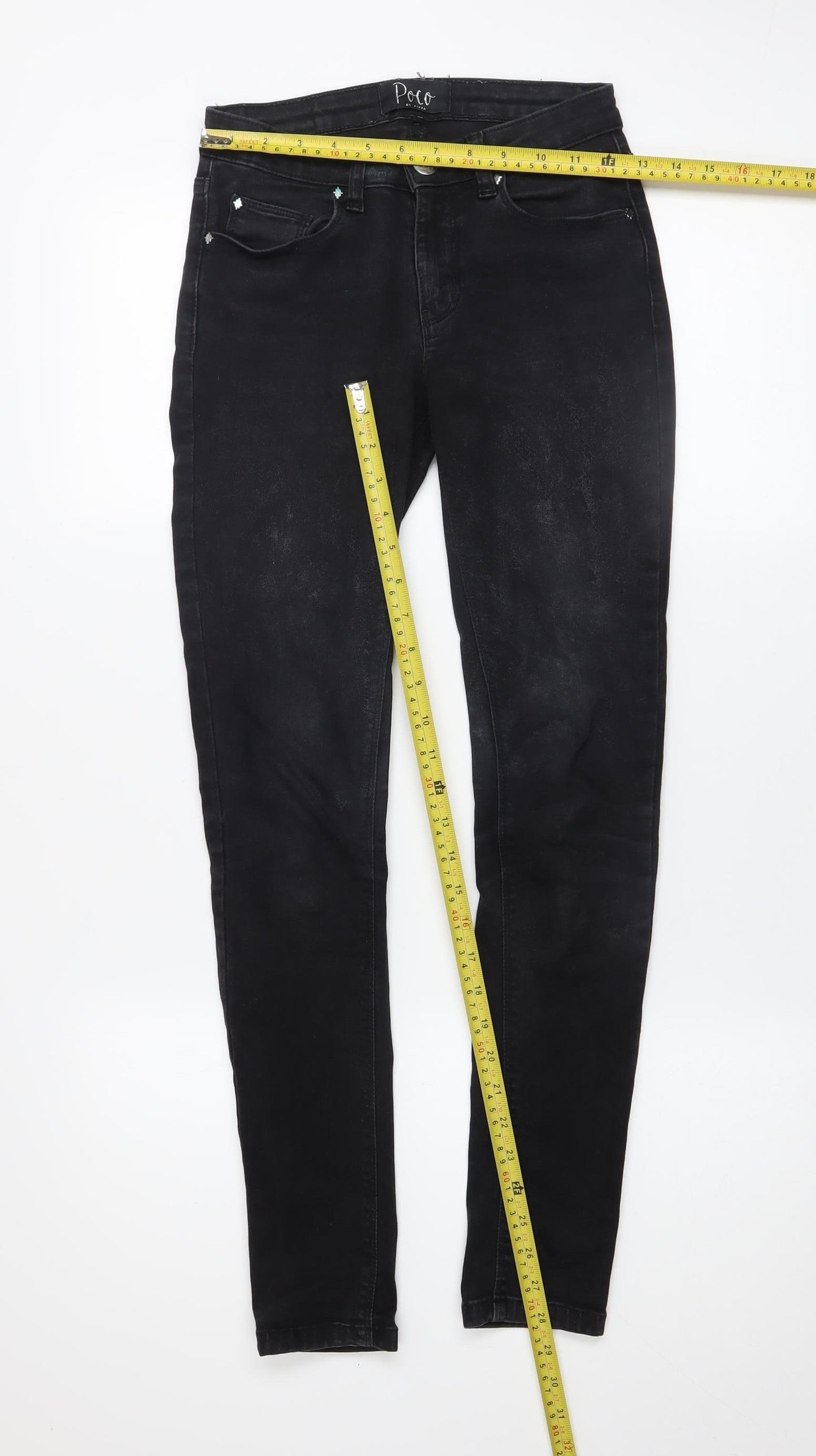 Poco by Pippa Women's Black Skinny Jeans Size 6 Regular