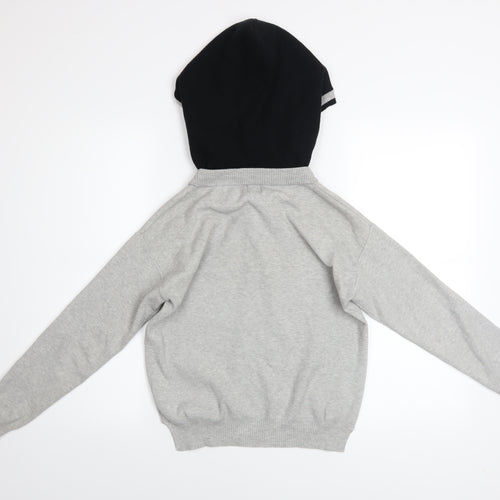 River Island Women Grey Sparkle Drawstring Hoodie Size 6