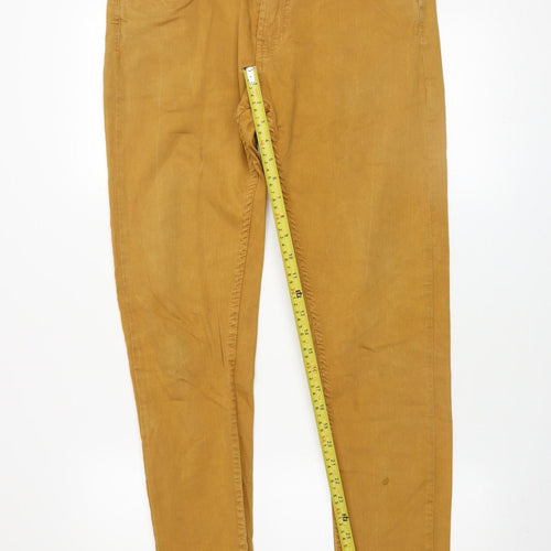 Zara Man Men's Brown 32 Slim Fit Chino Trousers Casual Cotton