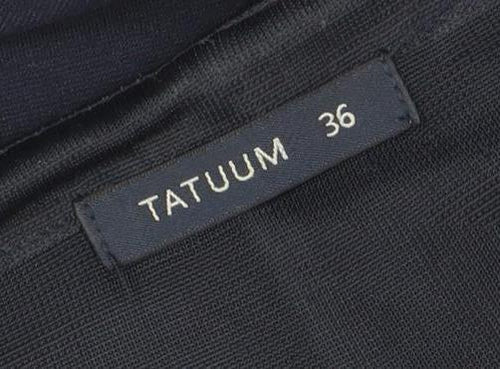 Tatuum Women's Navy Short Sleeve Sheath Dress Size 8