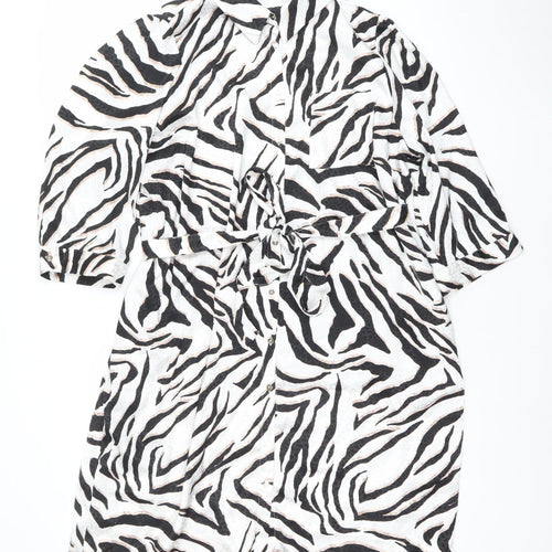 Dunnes Women’s Zebra Print Wrap Dress XL Sleeveless V-Neck