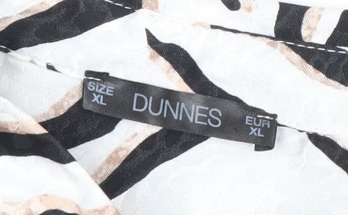 Dunnes Women’s Zebra Print Wrap Dress XL Sleeveless V-Neck