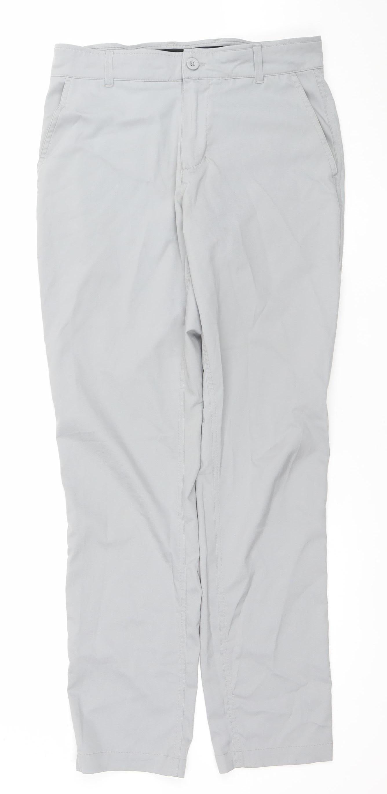 Decathlon Men’s Grey Chino Trousers Size M Regular Fit