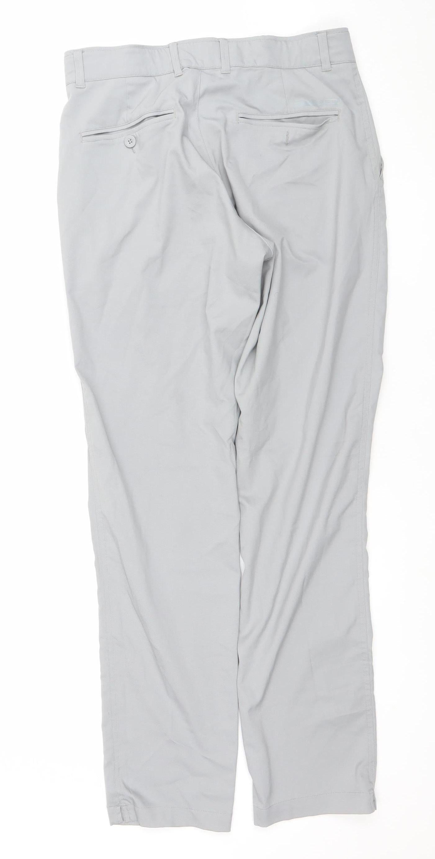 Decathlon Men’s Grey Chino Trousers Size M Regular Fit