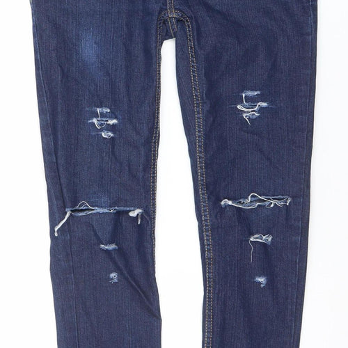C&A Women’s Blue Distressed Skinny Denim Jeans Size 8