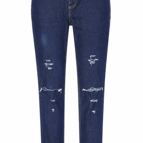 C&A Women’s Blue Distressed Skinny Denim Jeans Size 8