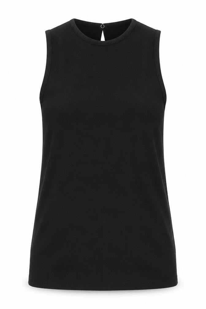 Mango Women’s Black Sleeveless Blouse XS Woven Crew Neck
