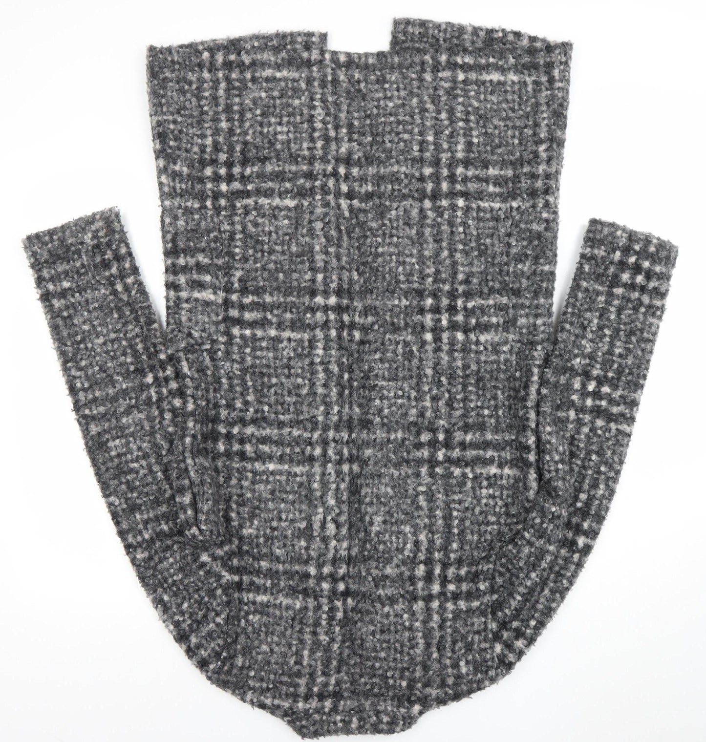 Dunnes Women Grey Check Mid-Length Coatigan Size S