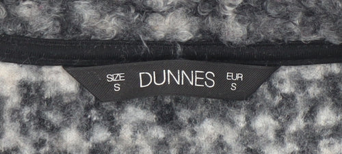 Dunnes Women Grey Check Mid-Length Coatigan Size S