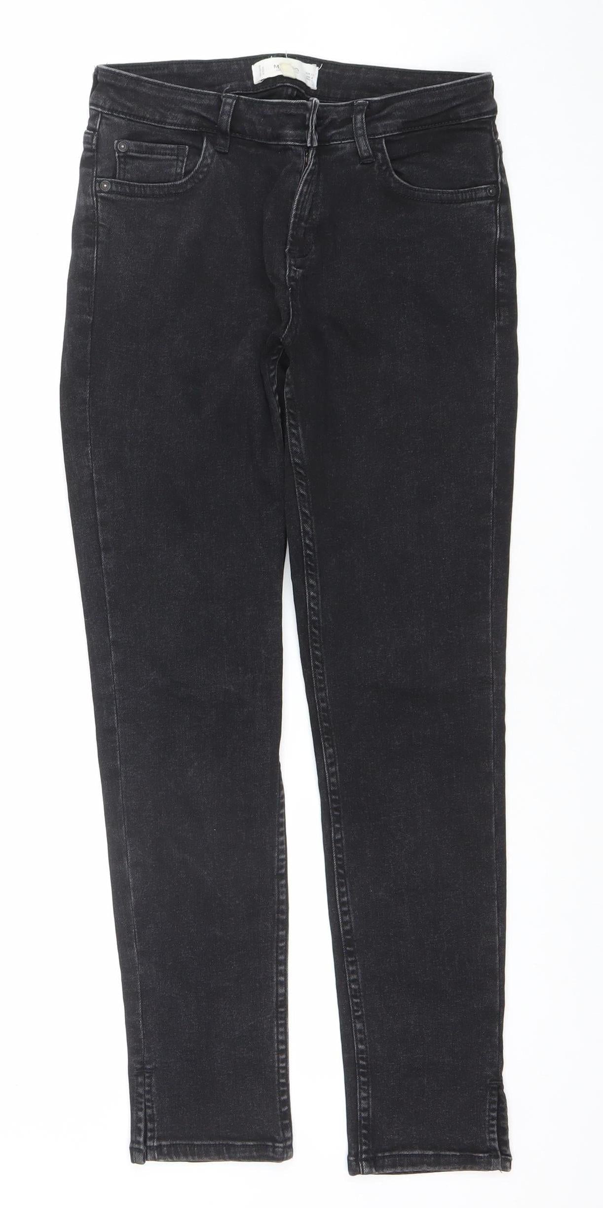 Mango Women’s Black Slim Fit Stretch Denim Jeans Size 8