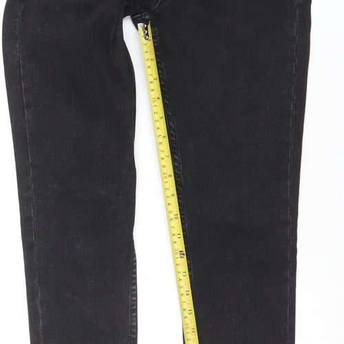 Mango Women’s Black Slim Fit Stretch Denim Jeans Size 8
