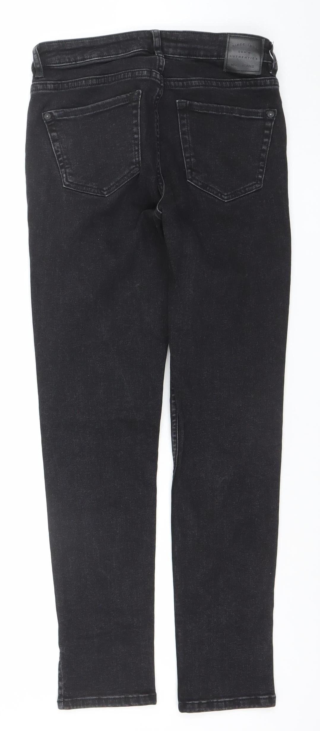 Mango Women’s Black Slim Fit Stretch Denim Jeans Size 8