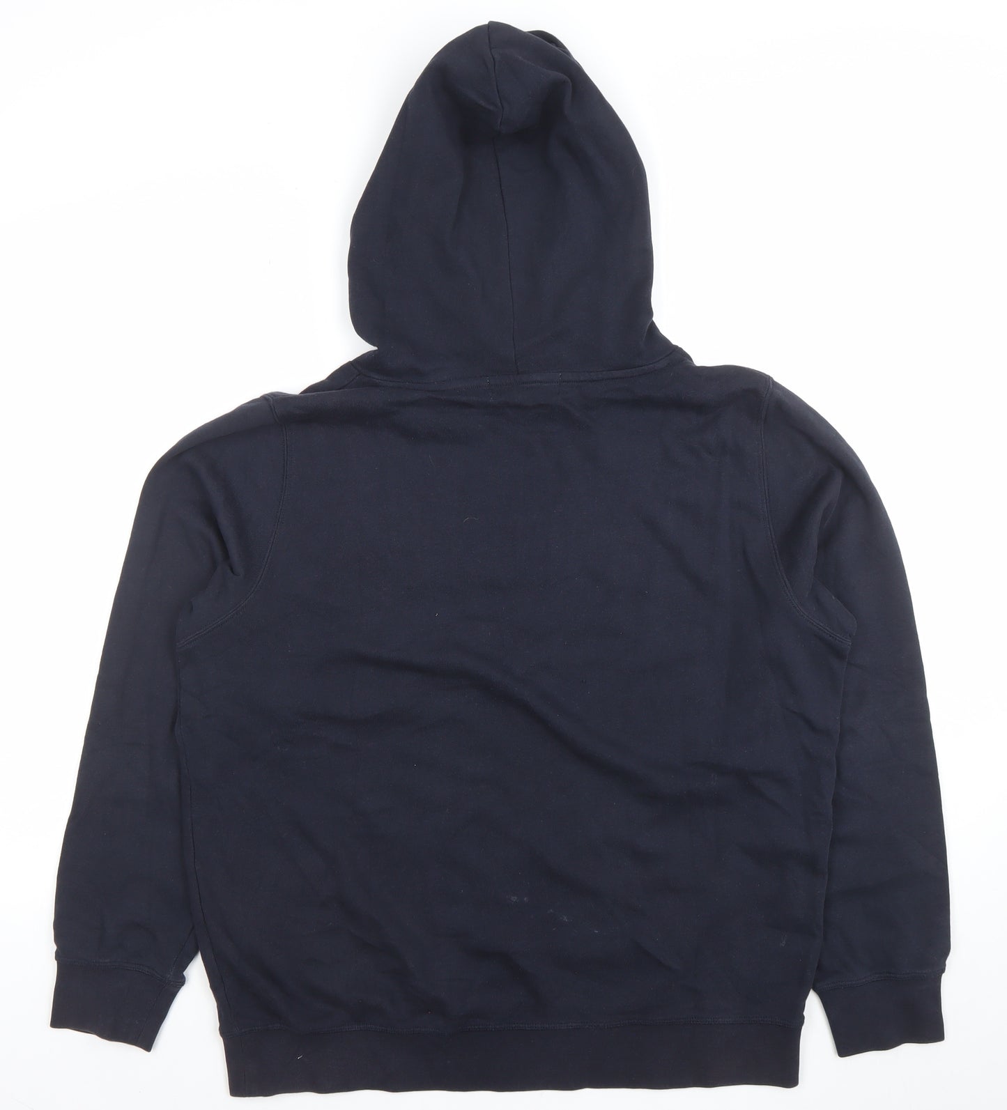 Diesel Womens Black Medium Pullover Hoodie Embroidered Logo