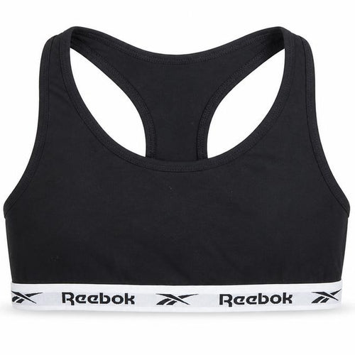 Reebok Girls Black M Sports Crop Tank Top Gym Training Activewear