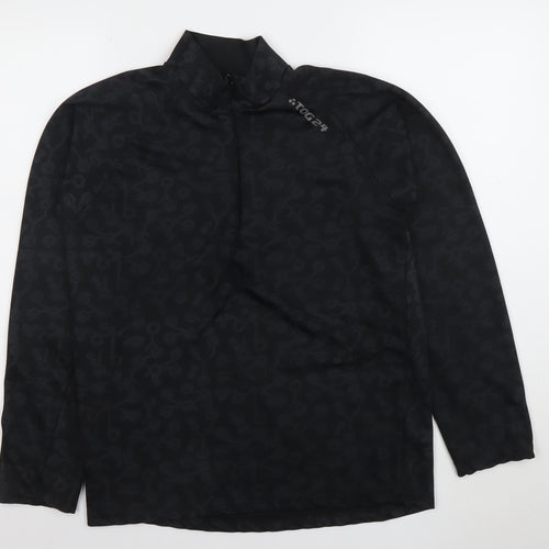 TOG24 Womens Black Arctic 1/4 Zip Long Sleeve Activewear Top Size M