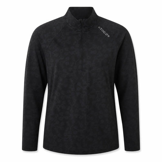 TOG24 Womens Black Arctic 1/4 Zip Long Sleeve Activewear Top Size M