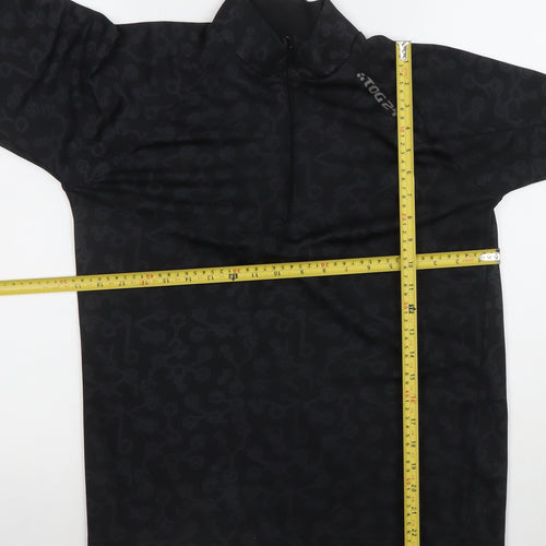 TOG24 Womens Black Arctic 1/4 Zip Long Sleeve Activewear Top Size M
