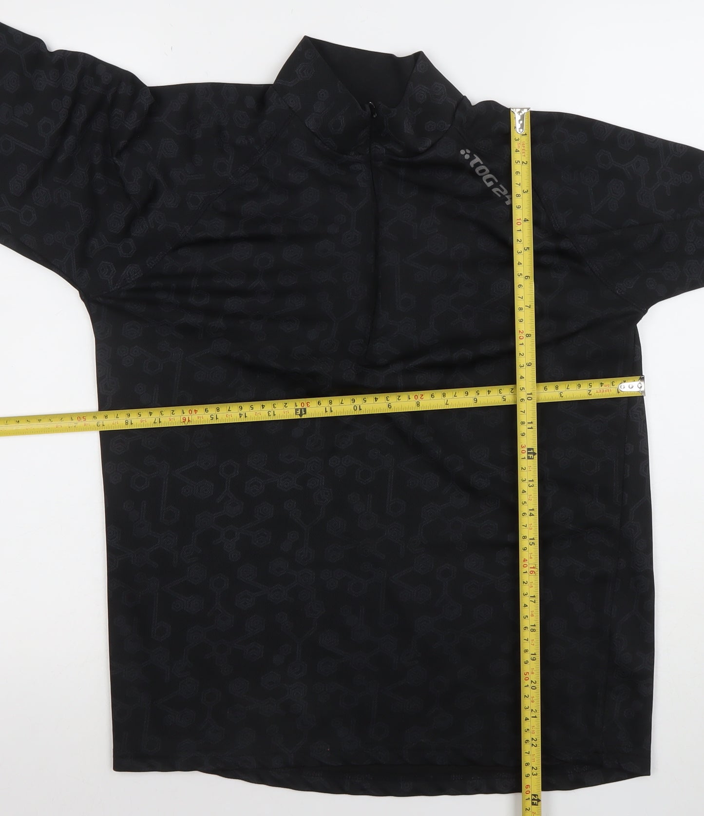 TOG24 Womens Black Arctic 1/4 Zip Long Sleeve Activewear Top Size M