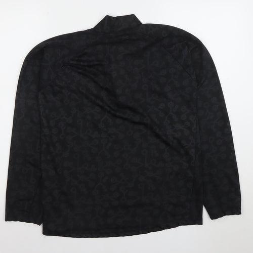 TOG24 Womens Black Arctic 1/4 Zip Long Sleeve Activewear Top Size M
