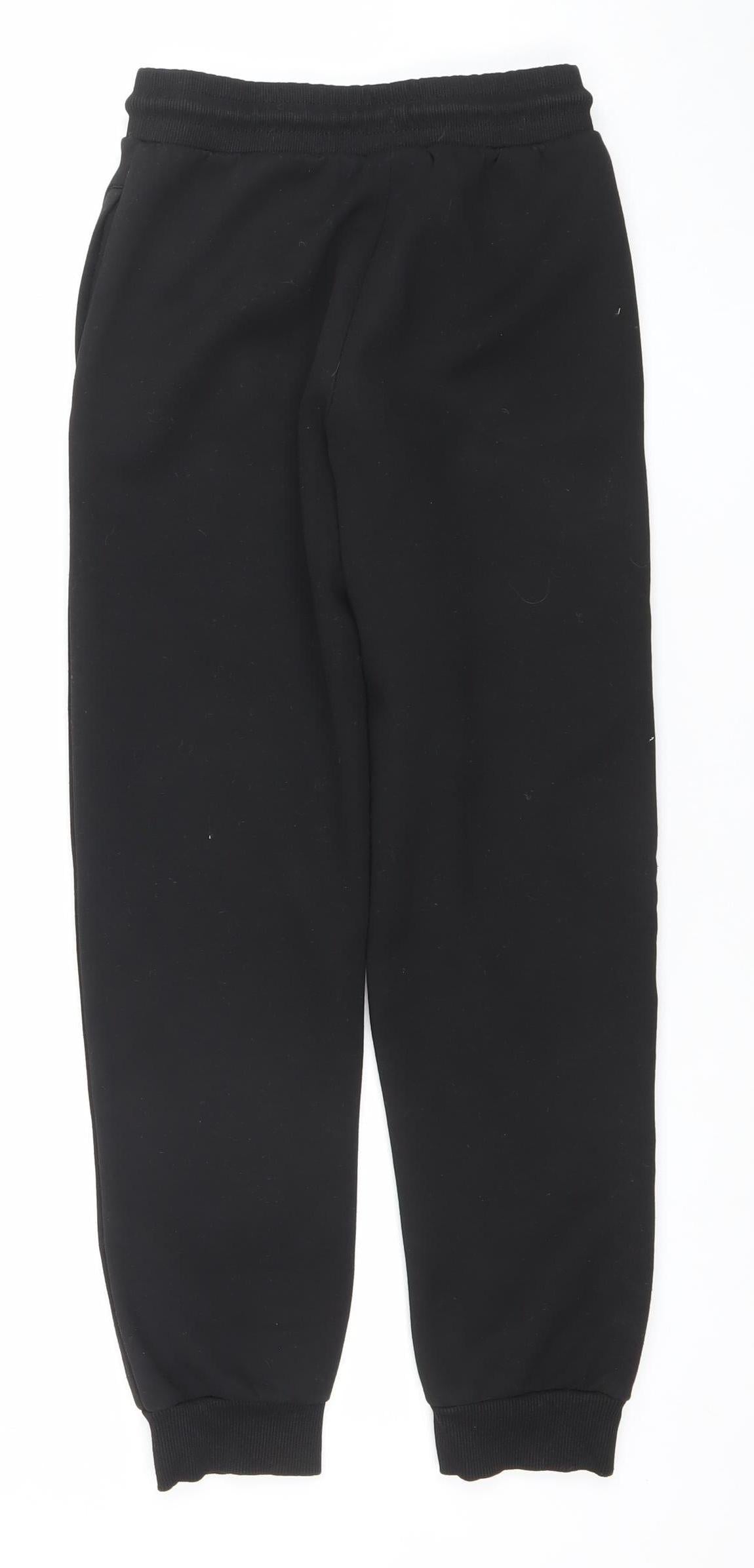 NBA Boys Black 10-11 Years Jogger Sports Sweatpants with Bulls Logo