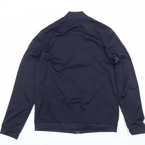 Adidas Women’s Navy Full Zip Hoodie M Sports Track Sweatshirt